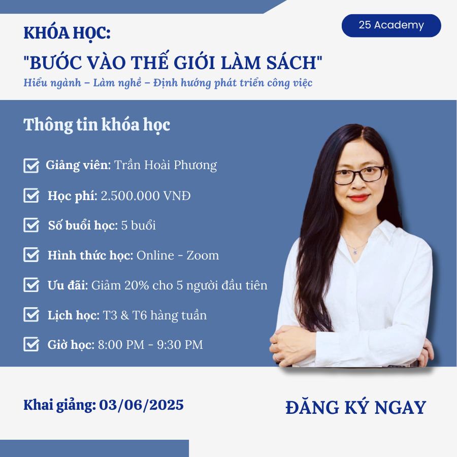 Khóa học “Bước vào thế giới làm sách”