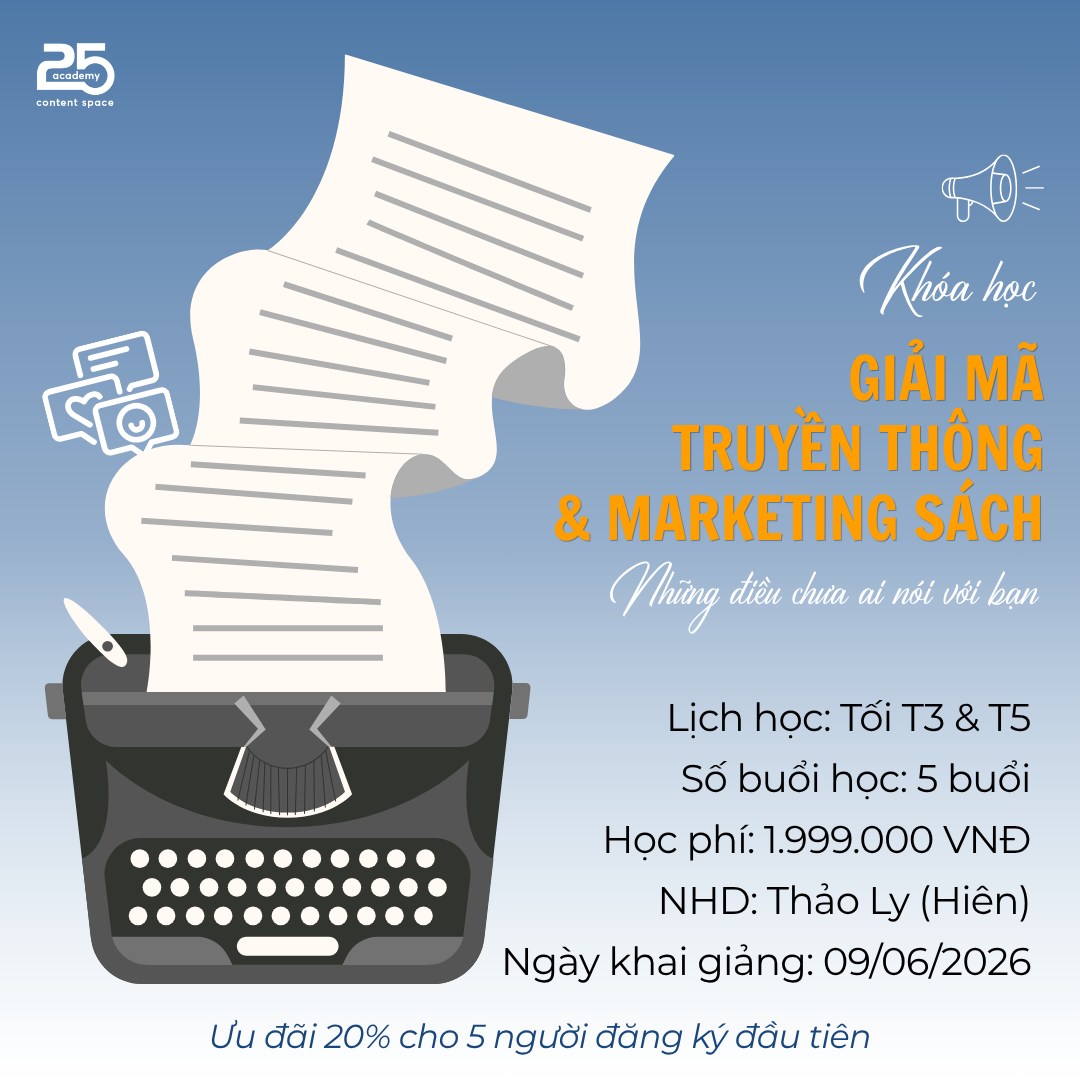 Khóa học “Giải mã truyền thông và marketing sách”
